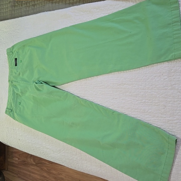 Ralph Lauren Green Chino Pants 100 Percent Cotton Womens Size 8 Preppy Academia - Picture 8 of 10